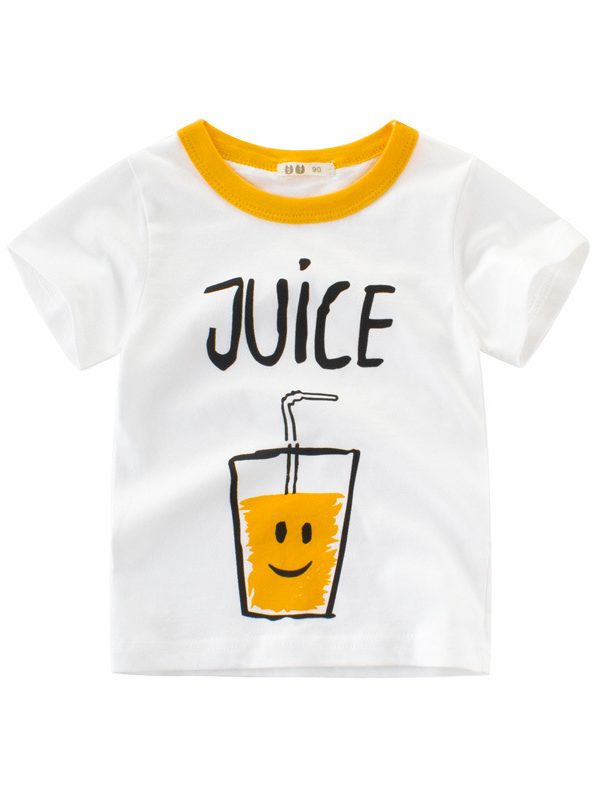 ملابس أطفال صيفية جديدة للأولاد تي شيرت بأكمام قصيرة قميص صيفي للأطفال بأكمام نصفية