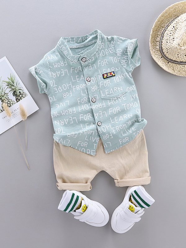 Korean Short-Sleeved Children's Clothing For Boys And Girls