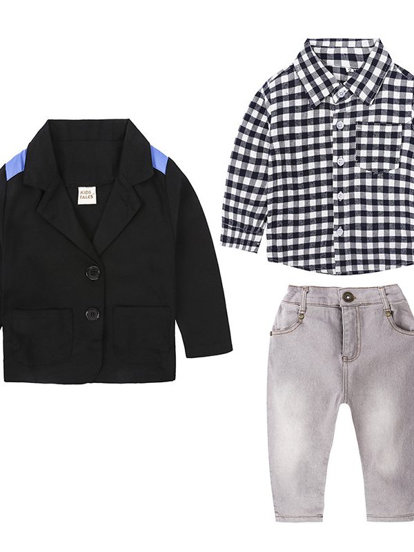 Direct Approval Of A Wholesale Foreign Trade Children's Clothing Boy Suit Jacket Shirt  ,Jeans Children's Suit Factory