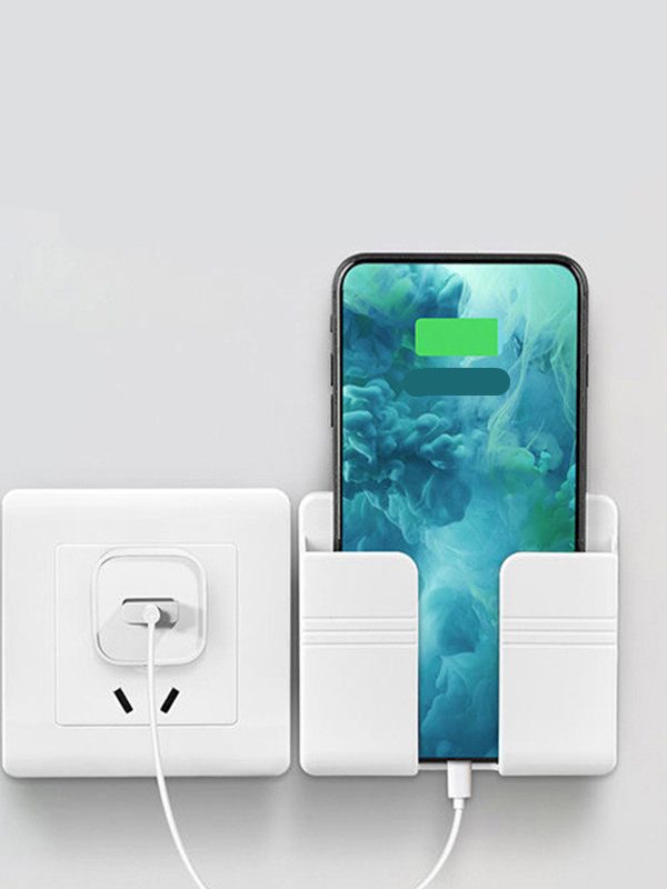 Mobile Phone Charging Storage Rack Punch-free Sticky Storage Box