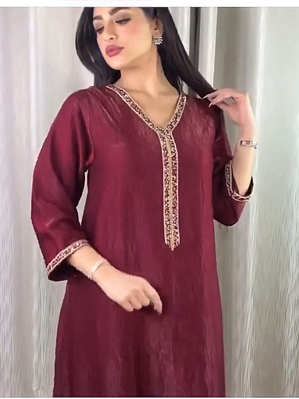 Diamond Robe Turkish Hot Diamond Muslim Women's Wear