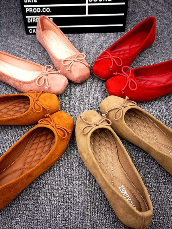 Women S Square Toe Flat Shoes