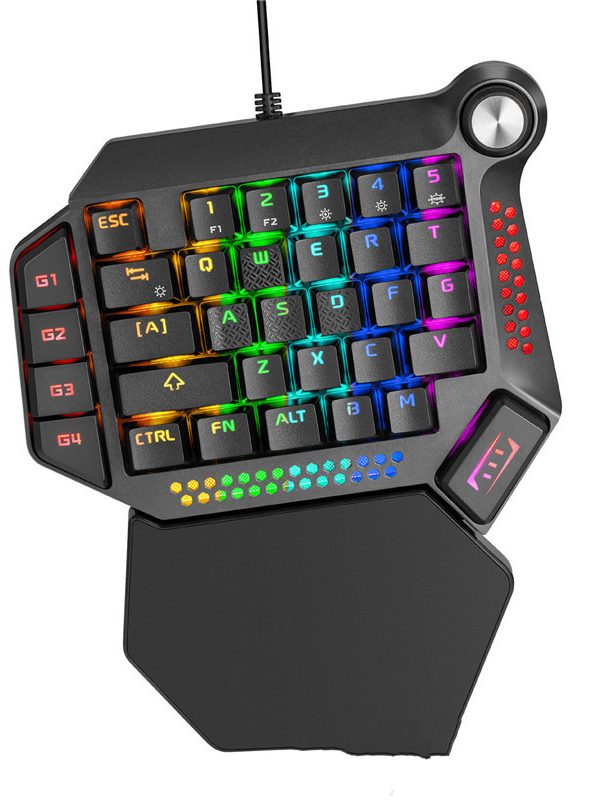 Colorful RGB Macro Recording Compact Mini Mobile Gaming Keyboard