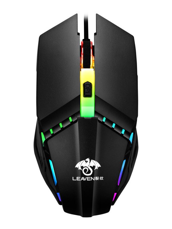 Usb Wired Computer Office Gaming Luminous Rgb Mechanical Mouse