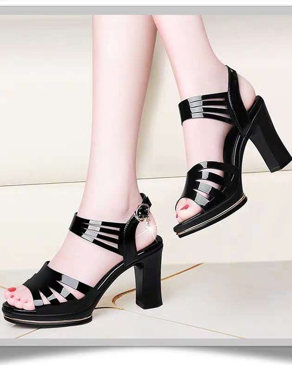 Fish Mouth Shoes Rome Waterproof Platform Women