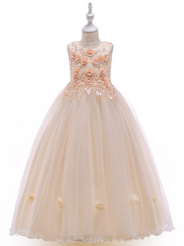 Flower Girl Dress Sleeveless Princess Dress