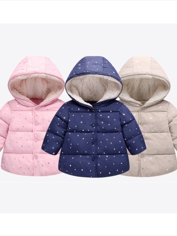 Foreign Trade New Children's Cotton-padded Jacket, Star Style Children's Baby Cotton-padded Jacket