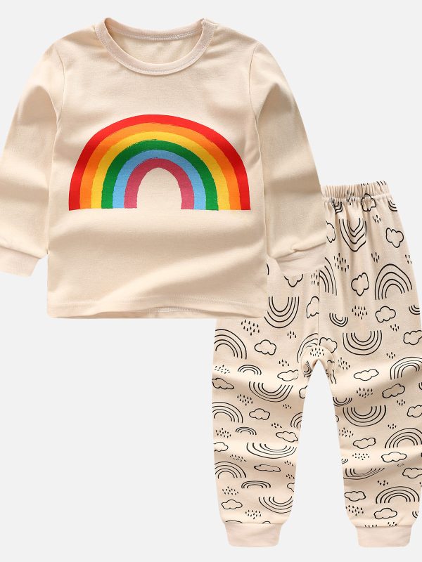 مجموعة ملابس داخلية للأطفال بيجامة قطنية