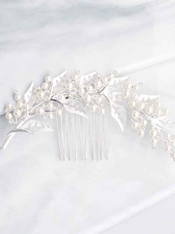 Hollow bridal hair accessory plate hair insert comb wedding