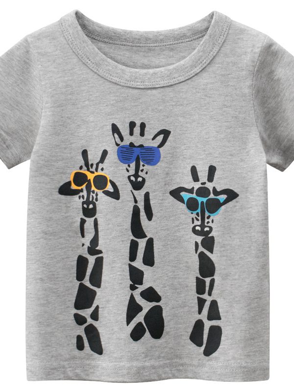 Summer Children's Short-Sleeved T-Shirt Male Baby Clothes