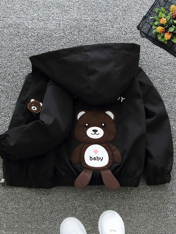 Children's Fashionable Thin Hooded Windbreaker