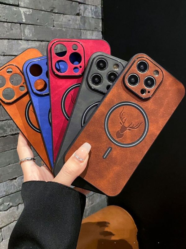 Elk Magnetic Suction Phone Case Cartoon Phone Case