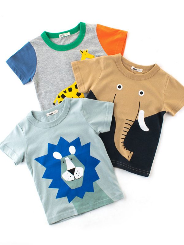 Child short sleeve t-shirt boy half sleeve