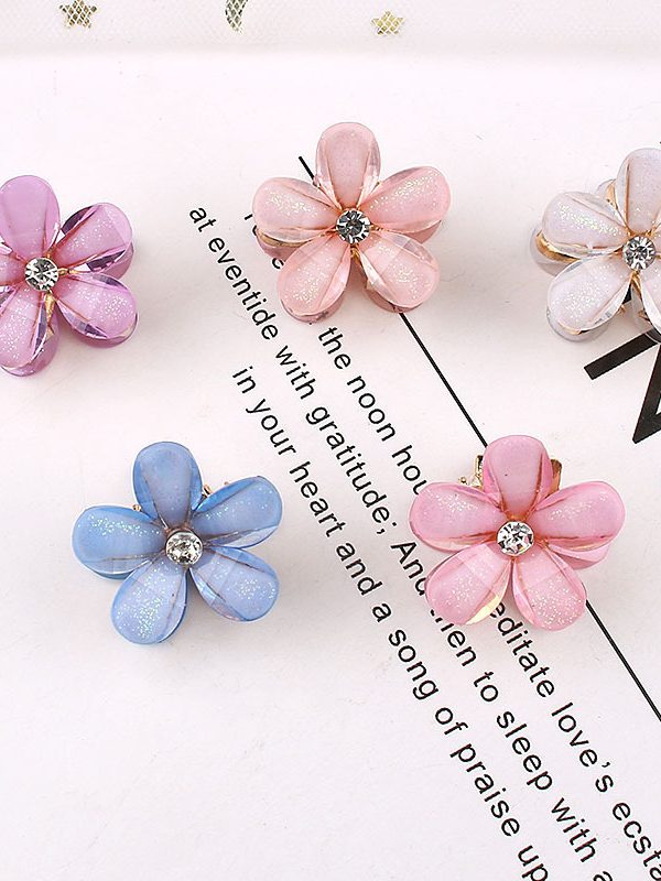 Mini Flowers Small Hair Accessory Hair Accessories Trumpet Simplicity
