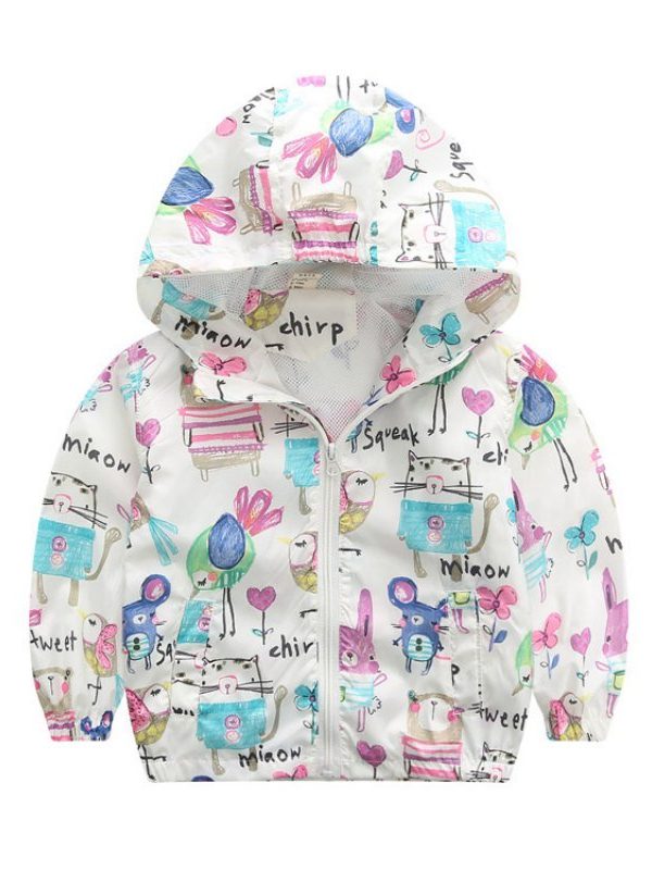 هودي برسومات كرتونية لطفلة