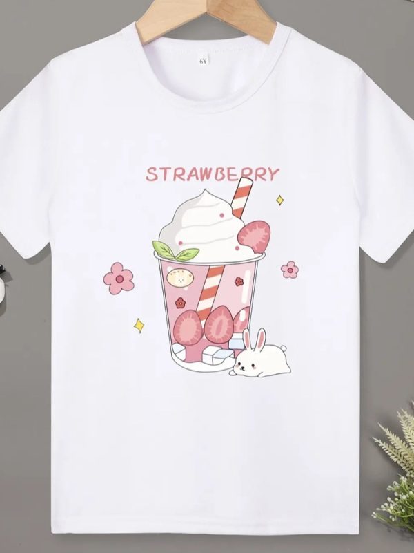 تي شيرت للأطفال الأولاد ملابس كاجوال تي شيرت ناعم بنمط رسوم متحركة قطة لطيفة