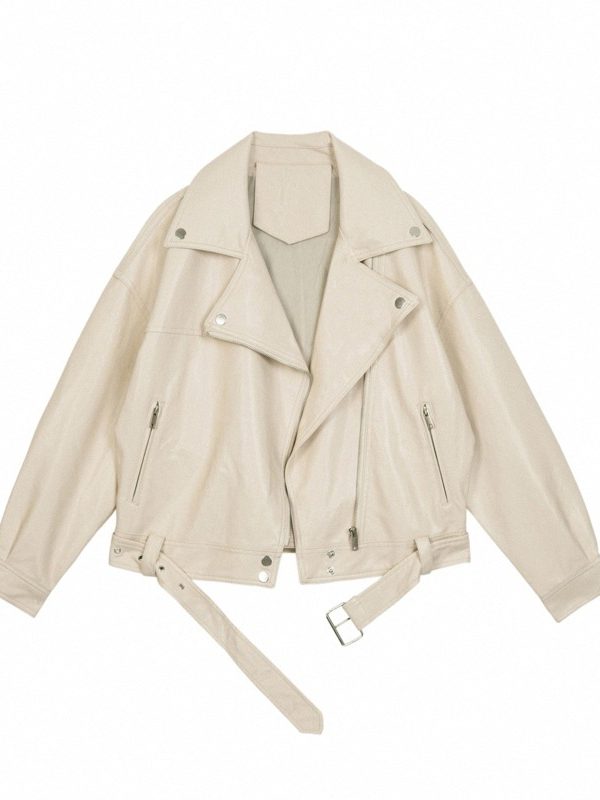 Locomotive Leather Coat Women