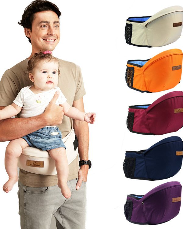 Baby holding waist stool strap