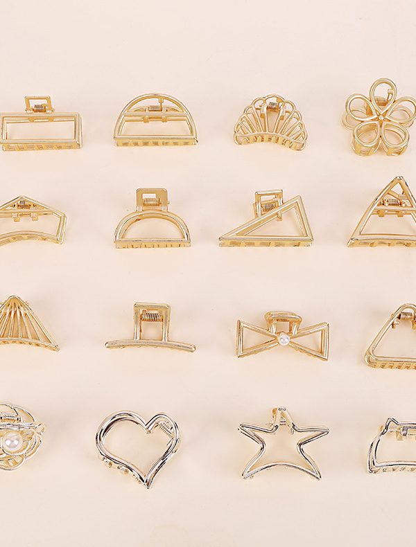 Golden hair accessory hair clip