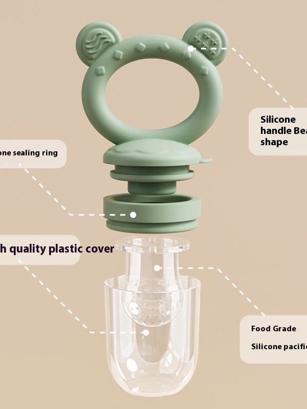Baby Food Feeder Solid Food Tools Edible Silicon Fruit Feeder Baby Teether Nipple