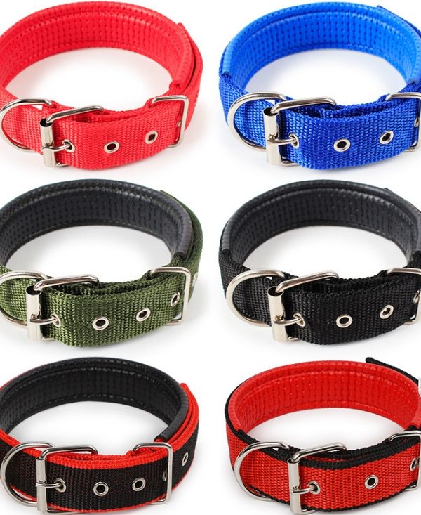 Pet collar soft leather lining polypropylene pet foam collar
