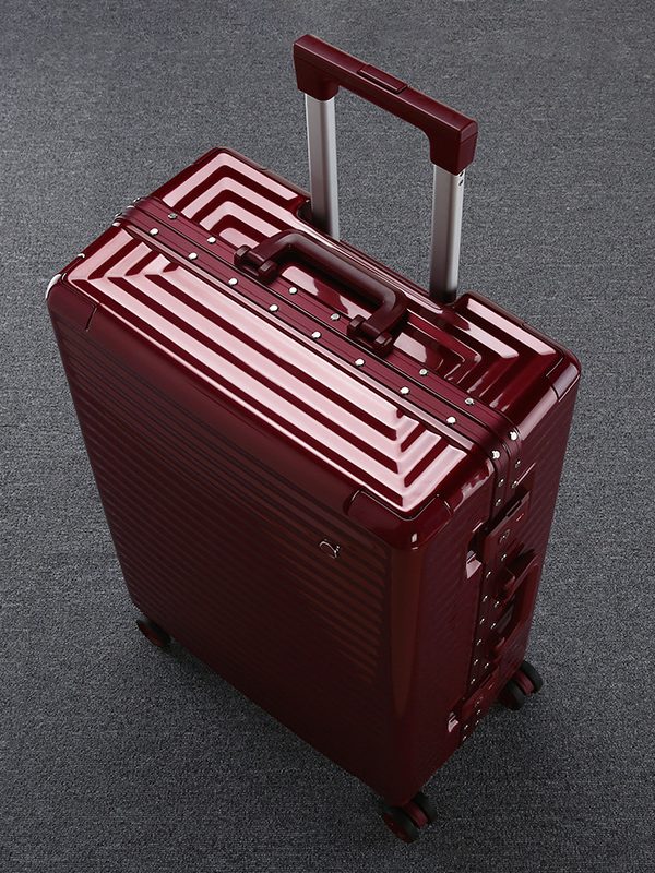 PC Bright Color Fashion Luggage 20 Aluminium Frame Luggage Universal Wheel Color Matching 24 High-end Suitcase