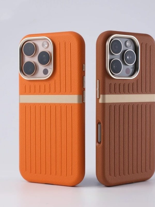 Corrugated Magnetic Phone Case Business Leather Phone Case