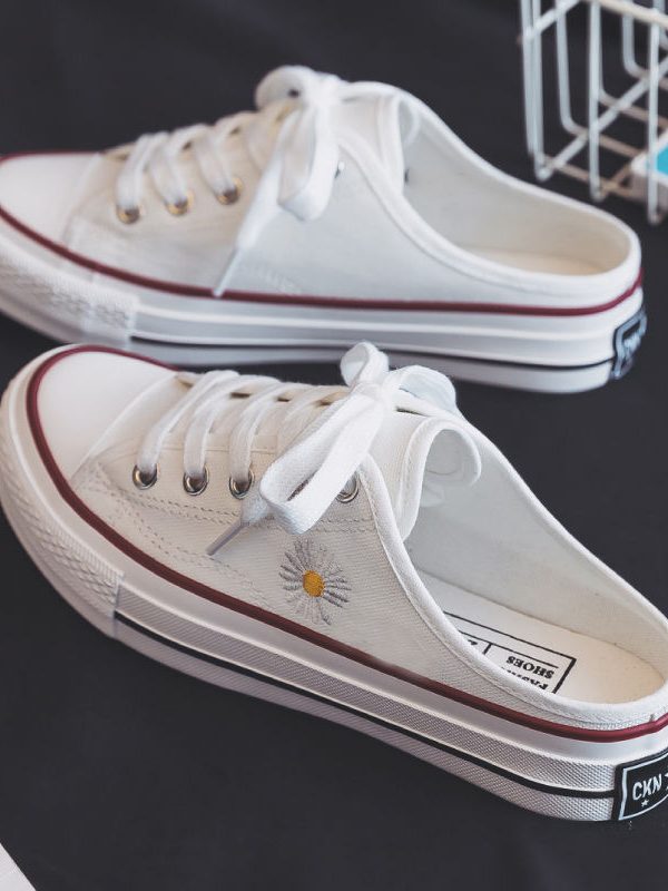 Little daisies half drag canvas shoes women