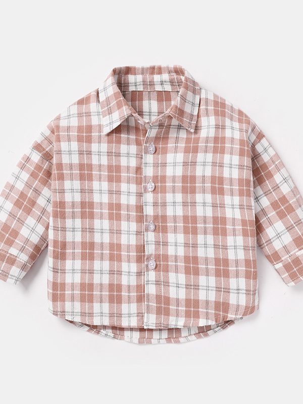 Fashion Men's Spring And Autumn Lattice Shirt