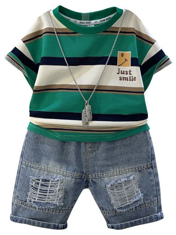 Summer Pu Handsome Clothes Fashion Baby Handsome Fashionable Children's Clothing