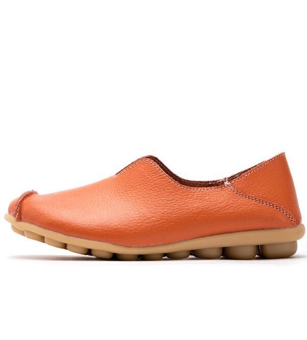 Ladies Flats Shoes Women Genuine Leather Shoes