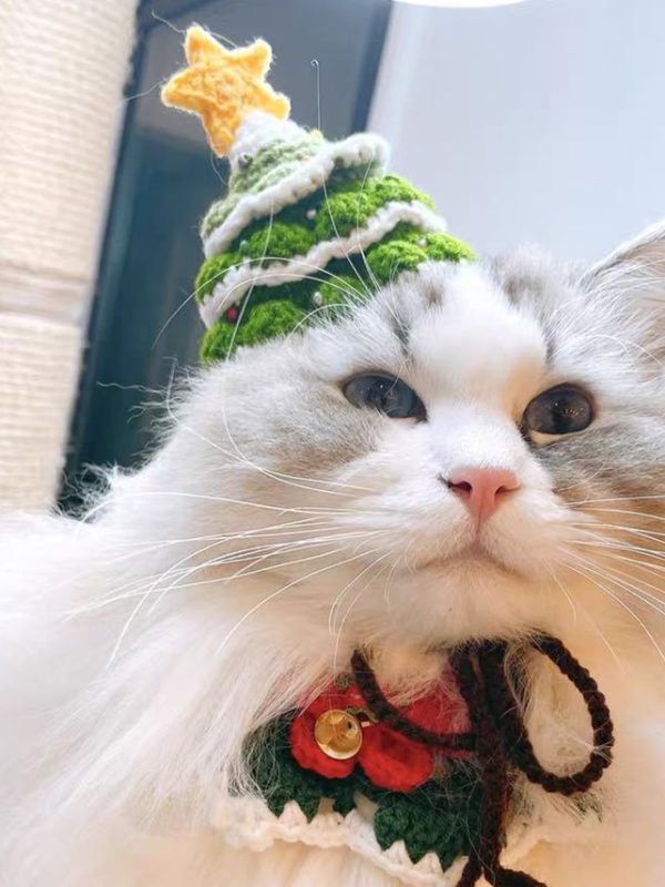 Pet Christmas Handmade Woolen Hat Pet Hat