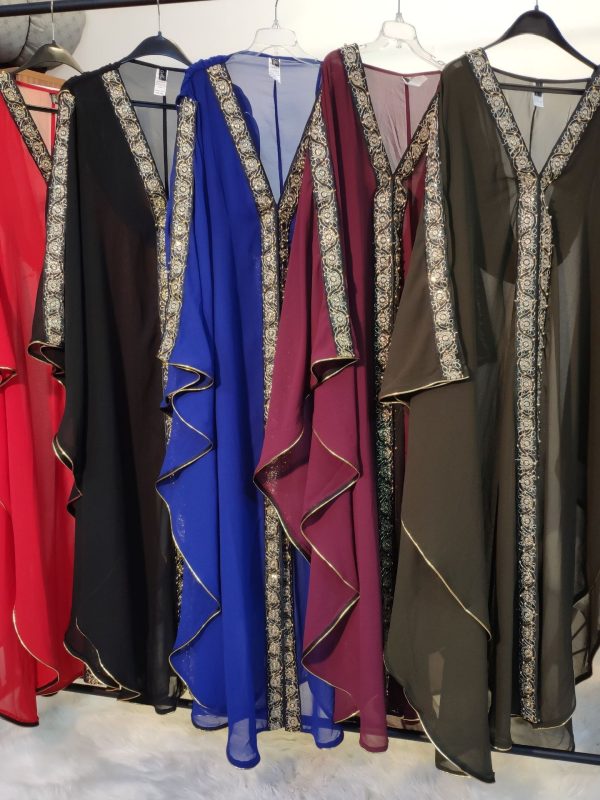 New Fashion Elegant Loose Muslim Robe Dress