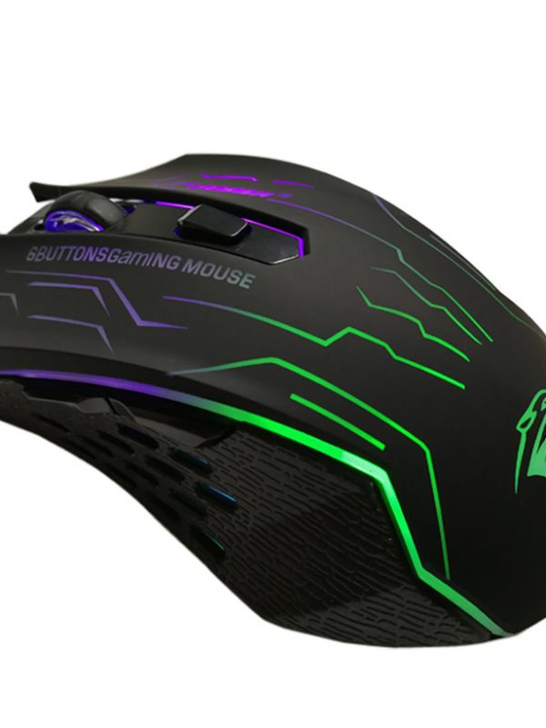 FORKA Silent Click USB Wired Gaming Mouse 6 Buttons 3200DPI