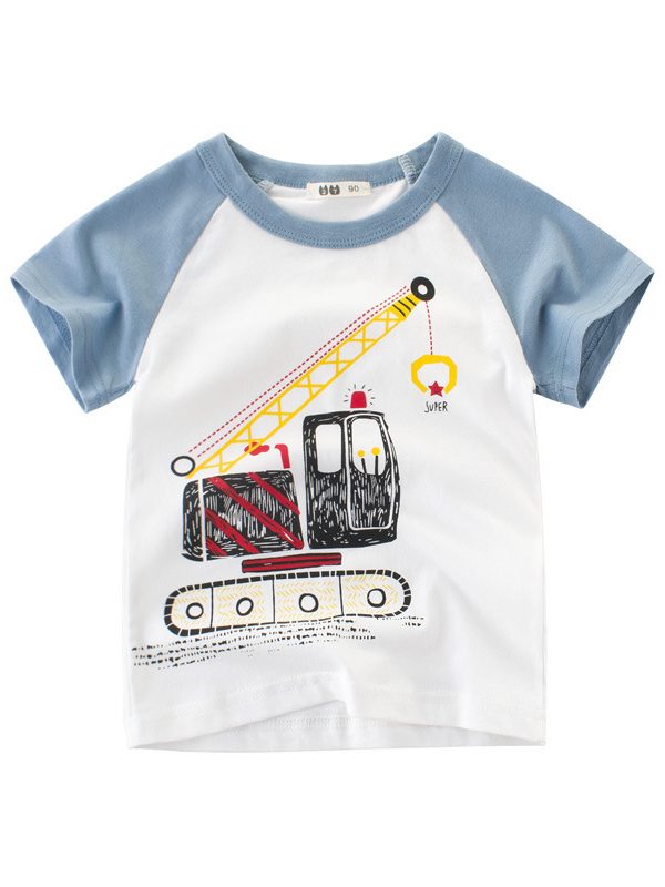 Children's cartoon car T-shirt