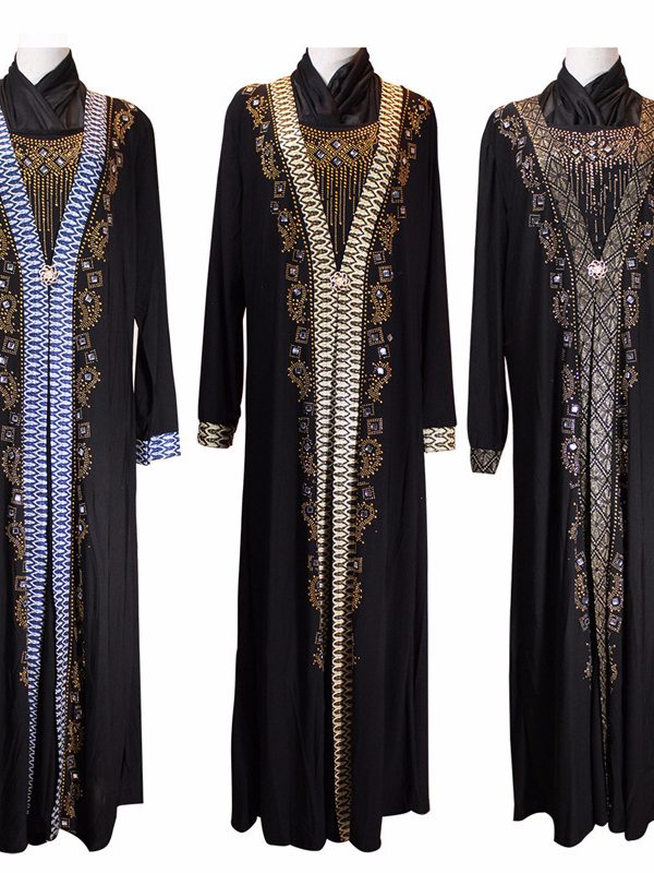 Muslim Ramadan fashion beaded dress