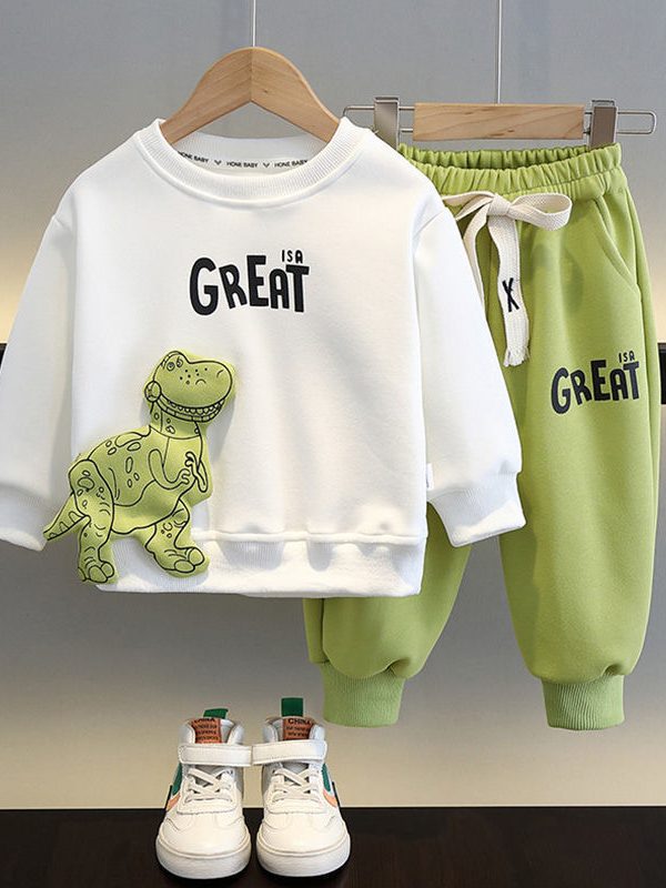Boys Sweater Suit Clothes Fashionable Children Korean Style