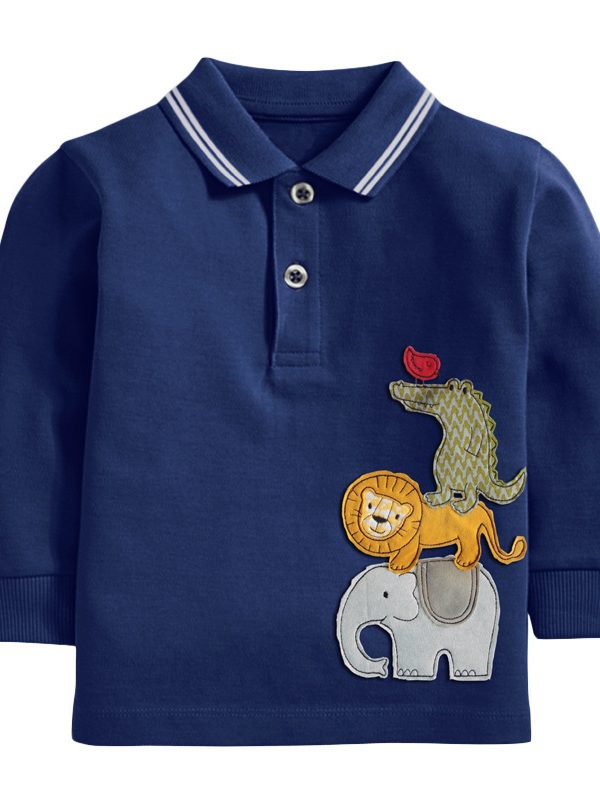 تي شيرت أطفال ليتل مافن خريفي جديد ملابس أطفال أوروبية وأمريكية للأولاد