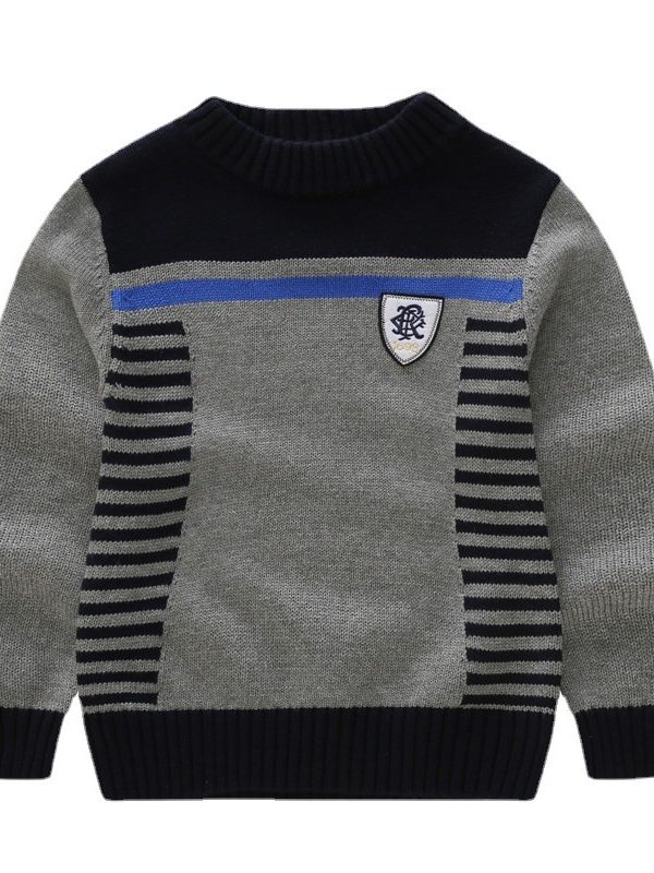 Children's Pullover Sweater Spring And Autumn Cotton Children's Sweater Coat