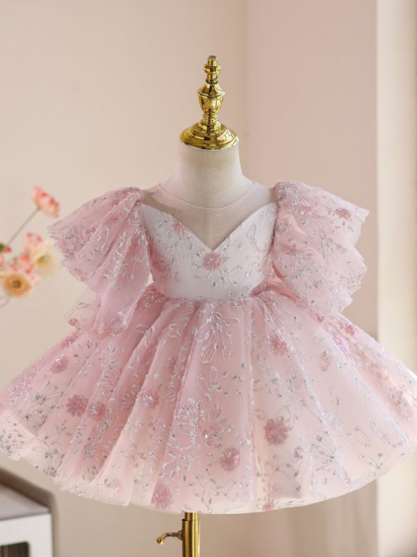 زي فتاة لأداء البيانو - تنورة توتو من التول لفتاة صغيرة في عيد ميلادها