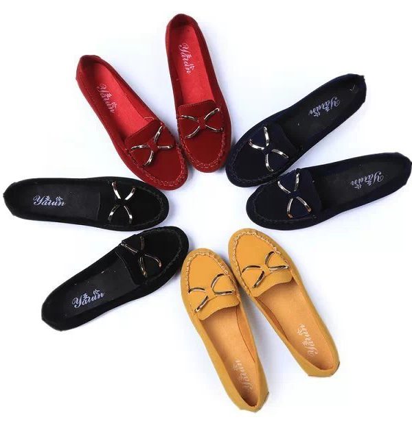 Fashion Bowknot Flats Shoes Women Casual Solid Loafers Cozy Shoes