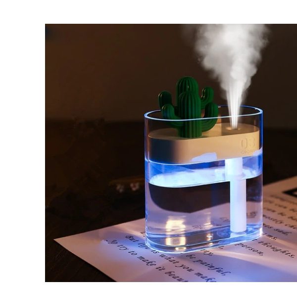 Transparent Landscape Cactus Portable Humidifier