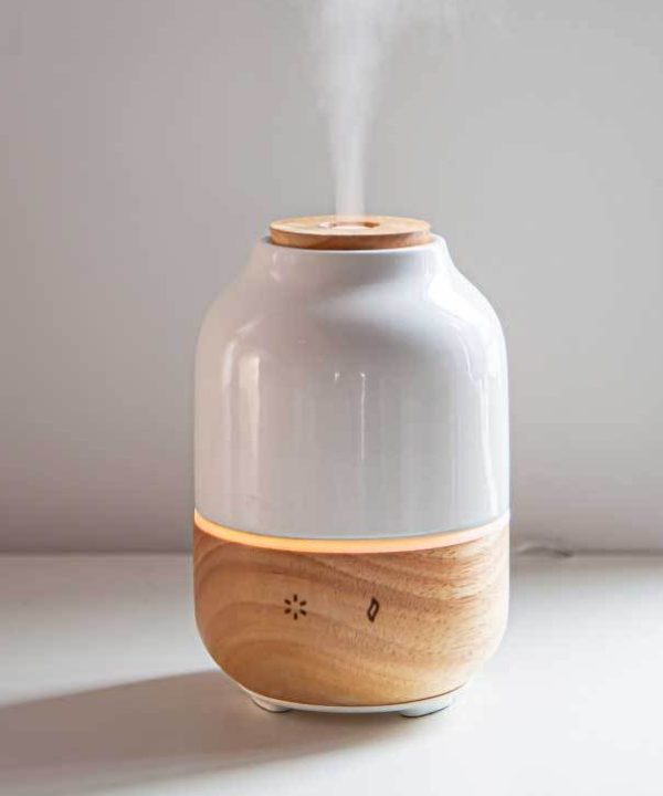 Solid Wood Ceramic Aromatherapy Humidifier