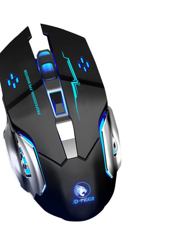 Wireless Gaming Mouse Luminous Mute Rechargeable Wired Office Mouse