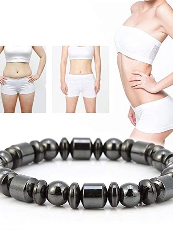 أساور مغناطيسية لفقدان الوزن للنساء والرجال، أساور علاج مغناطيسي بحجر البنتاغرام، لتخفيف الألم، مجوهرات صحية للتنحيف