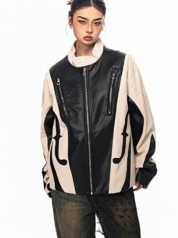 سترة جلدية لراكبي الدراجات النارية الثقيلة للرجال والنساء