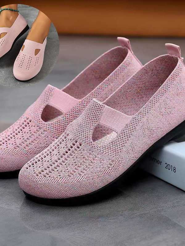 Women Flats Shoes Breathable Mesh Shoes Summer Light Loafers