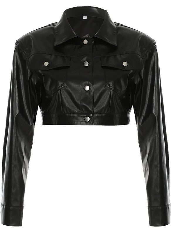Autumn Hot Girl All-matching Biker's Leather Jacket Women