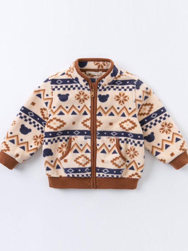 Boys Autumn Tops Baby Jackets Children's Polar Fleece