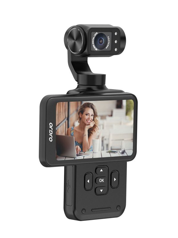 Three-axis Anti-shake PTZ Rotating Screen Camera 4K HD DV Travel Pocket Camera